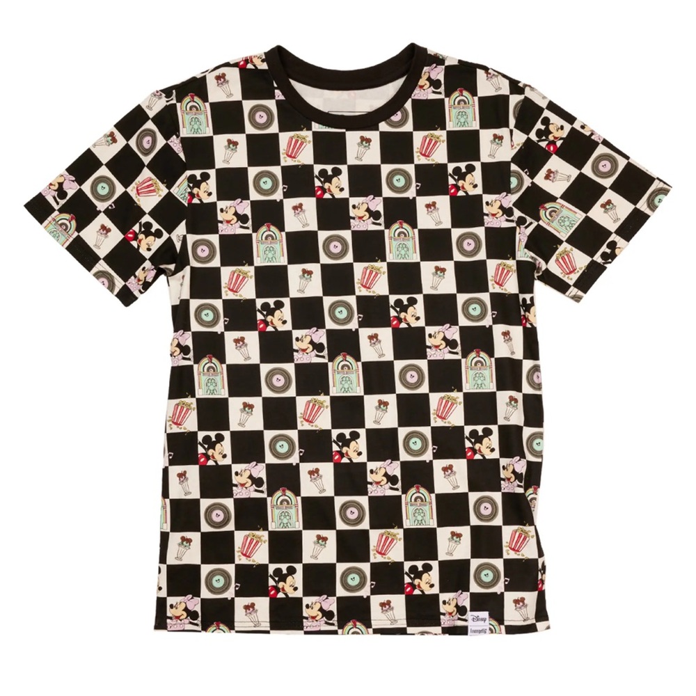 Loungefly Disney Mickey & Minnie Date Night Diner Checkered